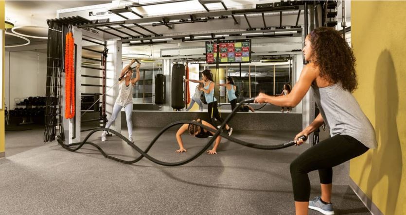 people working out at the club